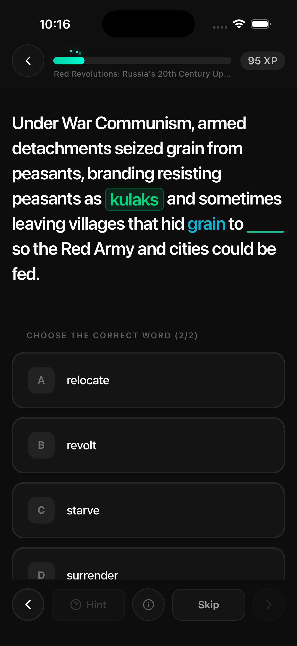 Nemonic Go app - AI-powered review quizzes